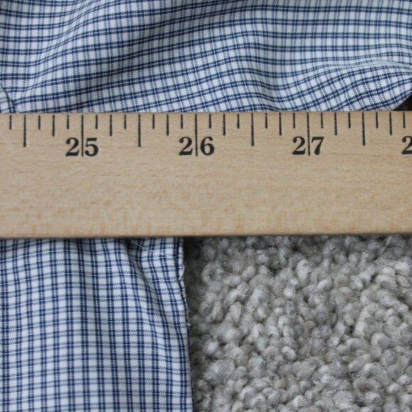 Quiksilver Waterman Shirt Mens 2XL XXL Blue/White Polynosic/Polyester S/S Button - Picture 12 of 14